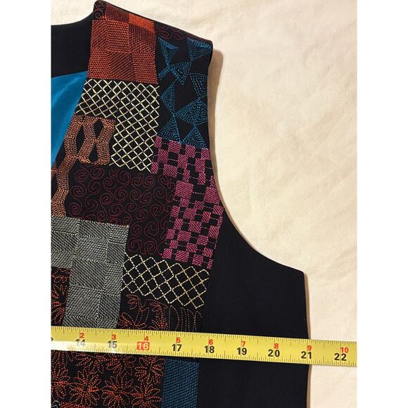 Chico’s Size 2 Large Embroidered Women’s Vest Excellent Condition - Picture 6 of 7